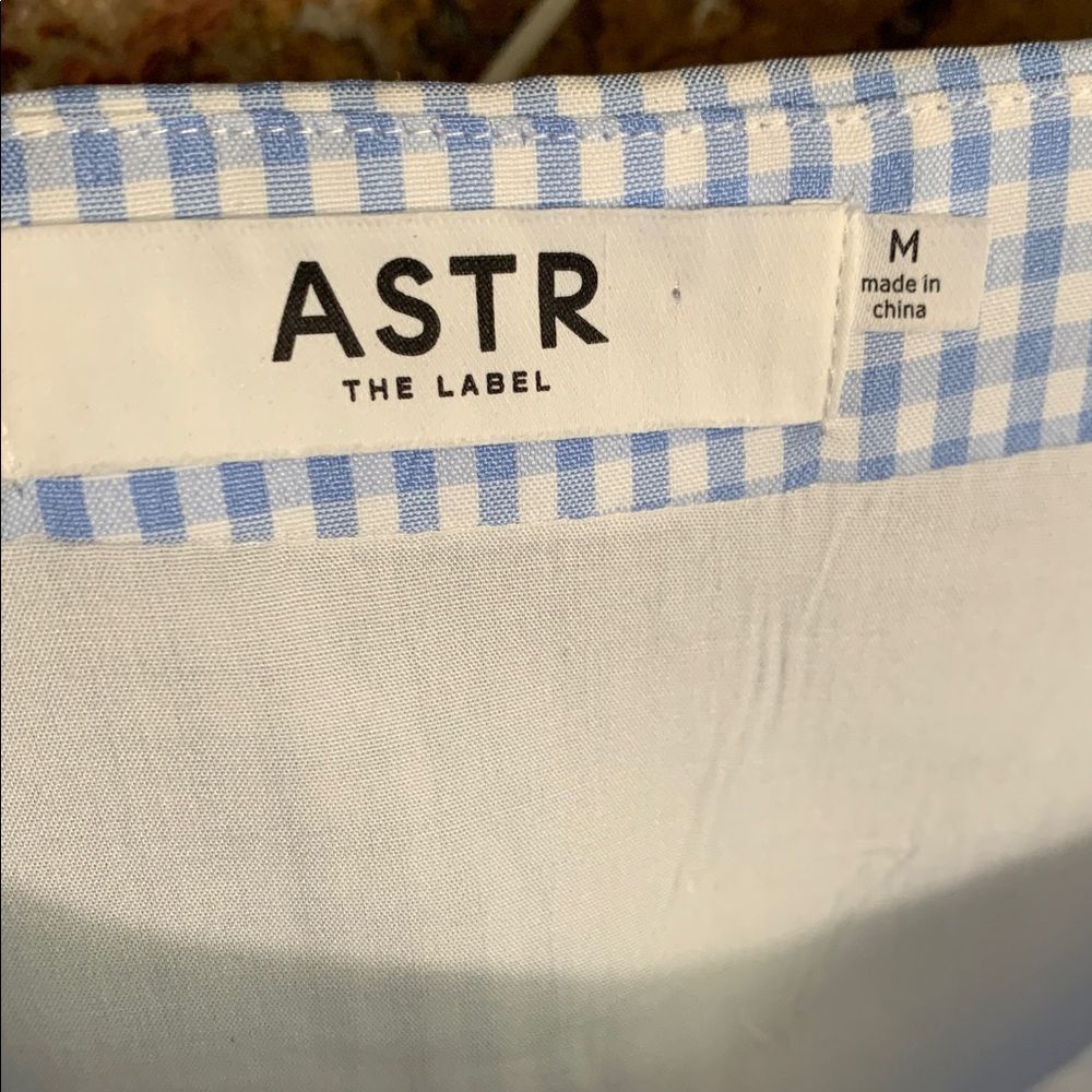 ASTR the Label Blue Gingham Bubble Hem Mini Skirt Coquette Dorothy Wizard of Oz - Picture 6 of 12